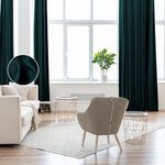 WEST LAKE Luxury Velvet Curtains Dark Teal 84 Inches Long for Living Room Teal Thermal Insulated Drape Rod Pocket Back Tab Room Darkening Velour Window Curtains for Bedroom 2 Panels,52" Wx84 L