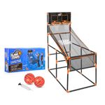 Slam Stars TY6005 Kids Basketball Game, 2 Player Indoor Outdoor Set with Shoot Backboard, Black, Double Hoop