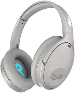 233621 Hush Active Noise Cancelling Headphones with Microphone [100 Hrs Playtime] Wireless Over Ear ANC Headphones Bluetooth with Custom App Comfort Fit for Home Office