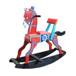 Toys Of India Handcrafted Wooden Attractive Rocking Horse/Channapattana Horse (Colour May Vary), Kids