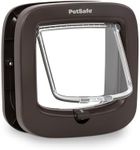 PetSafe Manual-Locking Cat Flap - 4-Way Lock, Energy Efficient, Easy Installation - Brown