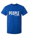 People Not A Big Fan Graphic Novelty Sarcastic Funny T Shirt S Royal