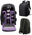 LUVODI Camera Backpack for SLR/DSLR Cameras w/ 16” Laptop Compartment Professional Waterproof Photography Bag Rucksack Lens Flashes Camera Case for Canon, Nikon, Sony and Accessories