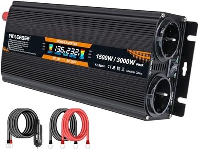 Convertisseur 12v 220v 1500W /3000W convertisseur de Tension Onduleur avec écran LCD USB
