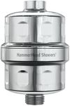 HammerHead Showers® ALL METAL Shower Head Filter – KDF 55 Shower Filter, High Pressure Universal Shower Filters to Remove Toxic Chemicals – Removes Chlorine and Heavy Metals – Chrome