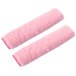 2 PCS Seat Belt Pads, Seatbelt Strap Cover Soft Faux Big Rabbit Fur Car Seat Belt Covers Comfort Car Harness Pads Protect Shoulder Neck Padding for Kids, Adults(Pink)