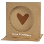 3 Year Anniversary Card, 3rd Wedding Anniversary Ideas, 3rd Anniversary Leather Gifts For Couple, Him, Her, Husband, Wife, Men, Women, Happy Anniversary Card For Parents, Brother and Sister In Law,