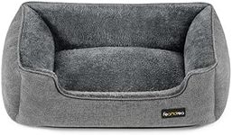 Feandrea Dog Bed, Linen-Look Pet Be