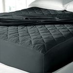 Cloth Fusion Cotton Quilted Waterproof Mattress Protector Queen Size Fitted Bed Cover (78"x60" inches, Grey)