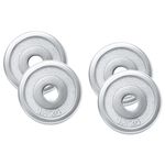 Amazon Brand - Symactive Chrome Steel Weight Plates (Centre Hole 30mm) (6kg(1.5kg*4pc))