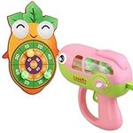 Qianderer Sticky Balls Shooting Game Cute Carrot Target Practice with Shooter Educational Learning Toy Gift for Kids Boys Girls (Pink, One Size)