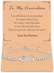 Huanggang Gift for Best Friends Mom Daughter Girlfriend Wife Grandma Sister Bestie, Infinity Love Heart Bracelets for Birthday Christmas Valentins's Day Mother's Day Jewelry Gifts Adjustable