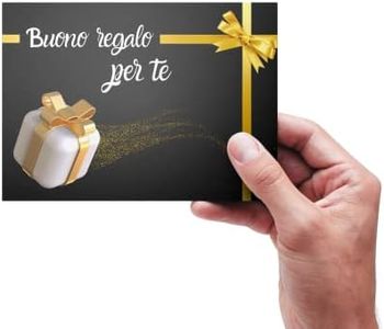 50 Buoni regalo coupon voucher idea originale da compilare per negozi di ogni tipologia formato cm 15x10,5 in cartoncino plastificato senza busta