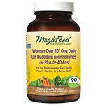 MegaFood Women's Daily Vitamins Multivitamins Supplements for Womens over 40 Plus | One a Day Woman's Health Zinc Iron Vitamin C Vegan Multivitamins and Supplements for Womens Her Adults | 90 Tablets