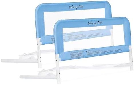 Dream On Me Mesh Bed Rails, Blue, Small, 2 Count