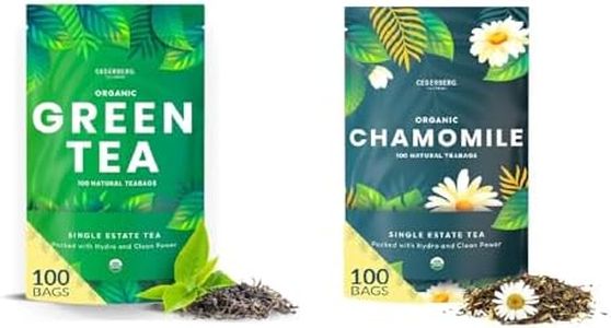 Cederberg Tea Company Organic Herbal Teas Green & Chamomile Single-Estate Tea Bundle 200 Tea Bags
