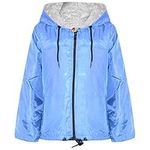 A2Z 4 Kids Unisex Lightweight Kag Mac Waterproof Hooded Jackets Cagoule Rain Mac - Raincoat Jacket 449 Sky Blue_11-12