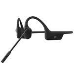 AfterShokz(SHOKZ) OpenComm Wireless Stereo Bone Conduction Bluetooth Headset with Noise-Canceling Boom Microphone for Office Home Business Trucker Drivers Commercial Use