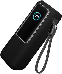 kwmobile Case Compatible with Anker Power Bank 25000mAh (A1695H11) - Portable Powerbank Cover - External Battery Charger Bag, Shockproof - Black