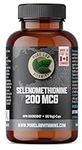 Pure Lab Vitamins | Selenium 200mcg Supplement | 60 Capsules | Thyroid Health Selenomethionine 200mcg | Immune System Booster for Adults and Thyroid Support for Men & Women | Antioxidant Supplement