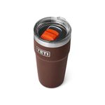 YETI Rambler 20 oz Stackable Tumbler, Stainless Steel, Vacuum Insulated with MagSlider Lid, Wetlands Brown