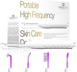 Project E Beauty D'arsonval High Frequency Wand Argon Gas | Purple Violet Beauty Skin Care Acne Spot Pimple Removal Remover Skin Face Tightening Lifting Puffy Eyes Therapy Facial Portable Device