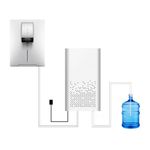 Yuehuam Bottled Water Dispenser Pump System, 6.56ft Water Dispensing Pump with Single Inlet, Drinking Water Pump Single Tube for Coffee/Tea Maker, Water Dispenser, Refrigerator, Ice Maker