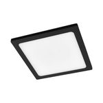 Lampenwelt LED Ceiling Light Outdoor 'Mabella' with Motion Detector (Modern) in Black Made of Aluminium (1 Light Source,) from Lucande | Outdoor Light