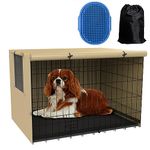 TONINT Dog Cage Covers,Crate covers for dog cages,kennel cover,dog crate cover, cover,dog cage cover for winter outside,Warmer & Waterproof crate cover,Dog enclosure covers,for 24 30 36 42 inch