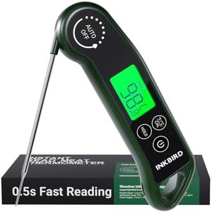 INKBIRD Instant Read Digital Meat Thermometer RHT-11K Portable Food Thermometer with 0.5 Sec Fast Reading IP65 Waterproof for Kitchen Cooking BBQ Baking Deep Frying Home Brewing