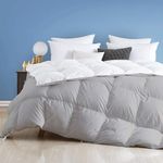 Day Care - 600 GSM Hotel Quality-Down Alternative Reversible Comforter (90" x 100" Inches/228cm x 228cm) - Comforter Double Bed|White/Silver