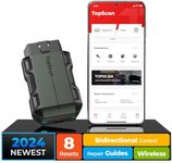 TOPDON Topscan OBD2 Scanner Bluetooth, Wireless OBD2 Code Reader with Active Test, 8 Reset, Car Diagnostic Tool for All System, Vehicle Performance Test for iPhone & Android, All Software 1 Year Free