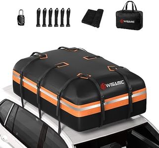 Wisamic Auto Dachbox 595L Faltbare Dachtasche Dachkoffer Aufbewahrungsbox, 1000D wasserdichte Dachgepäckträger Gepäckbox für Autos, Vans, SUVs