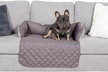 FurHaven Pet Furniture Cover | Sofa Buddy Reversible Furniture Cover Protector Pet Bed for Dogs & Cats, Gray/Mist, Medium