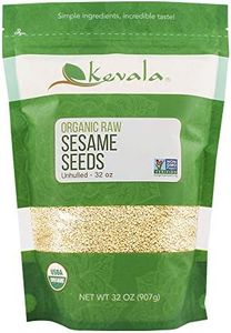 Kevala Organic Raw Sesame Seeds Unhulled, 2 Pound (White)