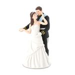 WEDDINGSTAR Prince and Princess Couple Porcelain Figurine Cake Topper, 2.63 x 2.5 x 5.38