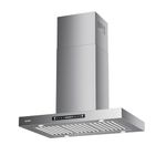 IKTCH Upgrated 36"Island Mount Range Hood, 900 CFM Ducted Range Hood with 4 Speed Fan, Stainless Steel Range Hood 36 inch with Gesture Sensing & Touch Control Making life Smarter IKIS02-36