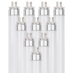 Sunlite F8T5/CW 8-watt T5 Linear Fluorescent Light Bulb Mini Bi Pin Base, Cool White, 10-Pack