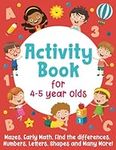 Activity Book For 4-5 Year Olds: Ma