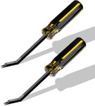 2PCS Staple Remover,Heavy Duty Upholstery Staple removers Puller Removal Tool for Hardwood, Furniture,Construction,Carpet Padding & Window Frames