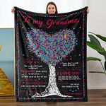 to Grandma Throw Blankets Gifts from Granddaughter,Christmas Birthdays Valentine Special Occasions, Grandma Gifts, Grandma Throw Blankets