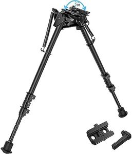 CVLIFE Bipod for Rifle Bipod Pivot Tilt Bipod with Swivel Stud and Detachable S Lock Lever for Rifle Stability and Target Shooting (Aluminum, 13.5-27")