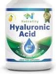 Nutrality Liquid Hyaluronic Acid Dietary Supplement 100 mg | Low Molecular Natural Cell Hydrating Formula with Vitamin C for Advanced Joint Support | Vegan