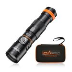 Orcatorch DC710 Dive Torch 3000 Lumens, USB Type-C Direct-Charge Scuba Diving Light with 6° Narrow Beam, IP68 Waterproof Night Flashlight 150M Submersible Light