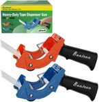 New Improved Design, Packaging Tape Dispenser with Quick Load Feature. Commercial Grade Tape Gun for Tapes Up to 3 Inch Wide. Industrial Durability. Perfect for Sealing Ship, Move, Storage Boxes. (2)