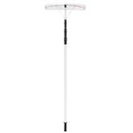 GYMAX Aluminum Snow Roof Rake, 21’ Adjustable Snow Removal with Twist-n-Lock Telescoping Design & Big Blade, Extendable Snow Shovel for Snow/Wet Leaf/Dribs (Silver)