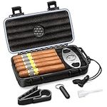 Flauno Travel Cigar Humidor Case - 