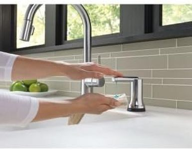 Delta Trinsic Touch Kitchen Faucet – Arctic Stainless Steel