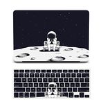 Laptop Case Compatible with MacBook 12 Inch Case 2017 2016 2015 Release Model A1534 with Retina Display, Plastic Hard Protective Shell Case Cover & Keyboard Cover Skin - Moon