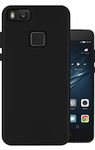 HARSHI Mobile Back Cover for Huawei P9 Lite, Huawei P8 Lite (2017), Ale-L21 (TPU + Camera Bump Protection + Solid Black)